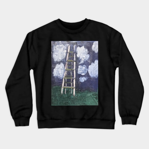 Ladder to Heaven by Riley Crewneck Sweatshirt by Artladyjen